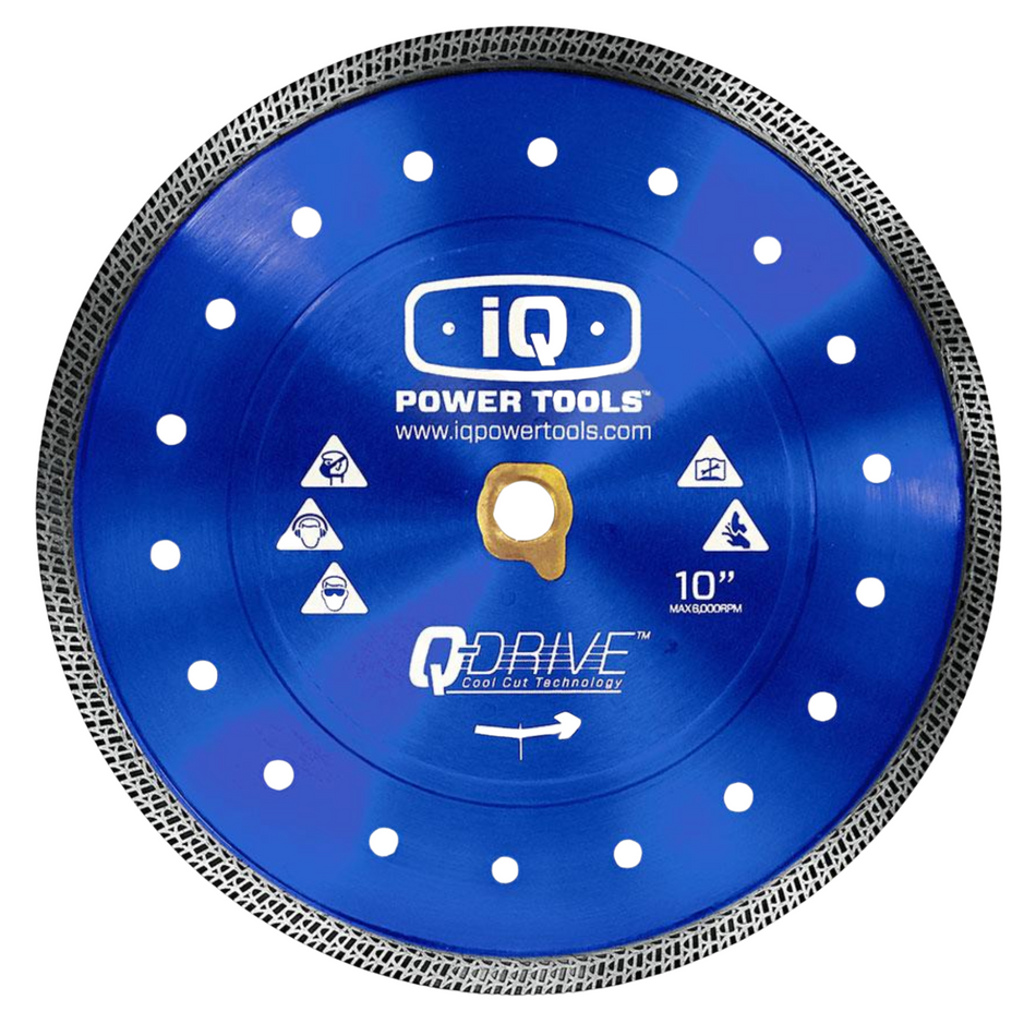 iQ Power Tools 250mm Dry Diamond Blade for Cutting Soft Materials