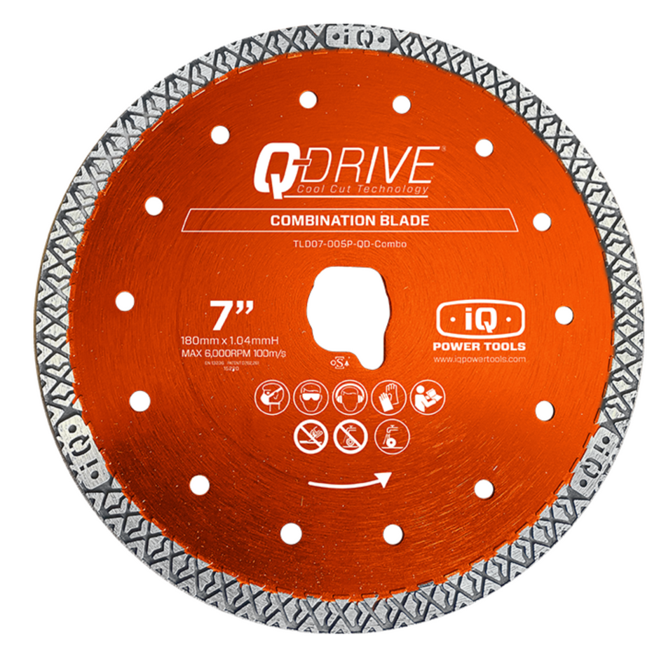 iQ Power Tools 180mm Platinum Combo Cutting Blade
